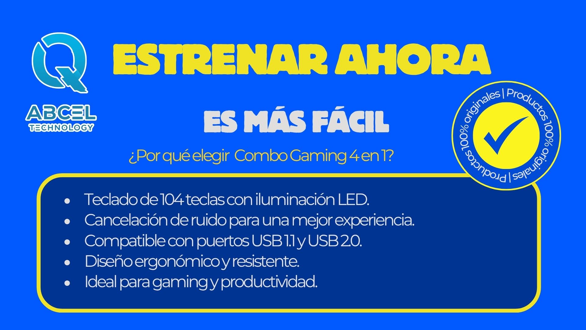 Combo Gaming 4 en 1 combo gaming 4 en 1