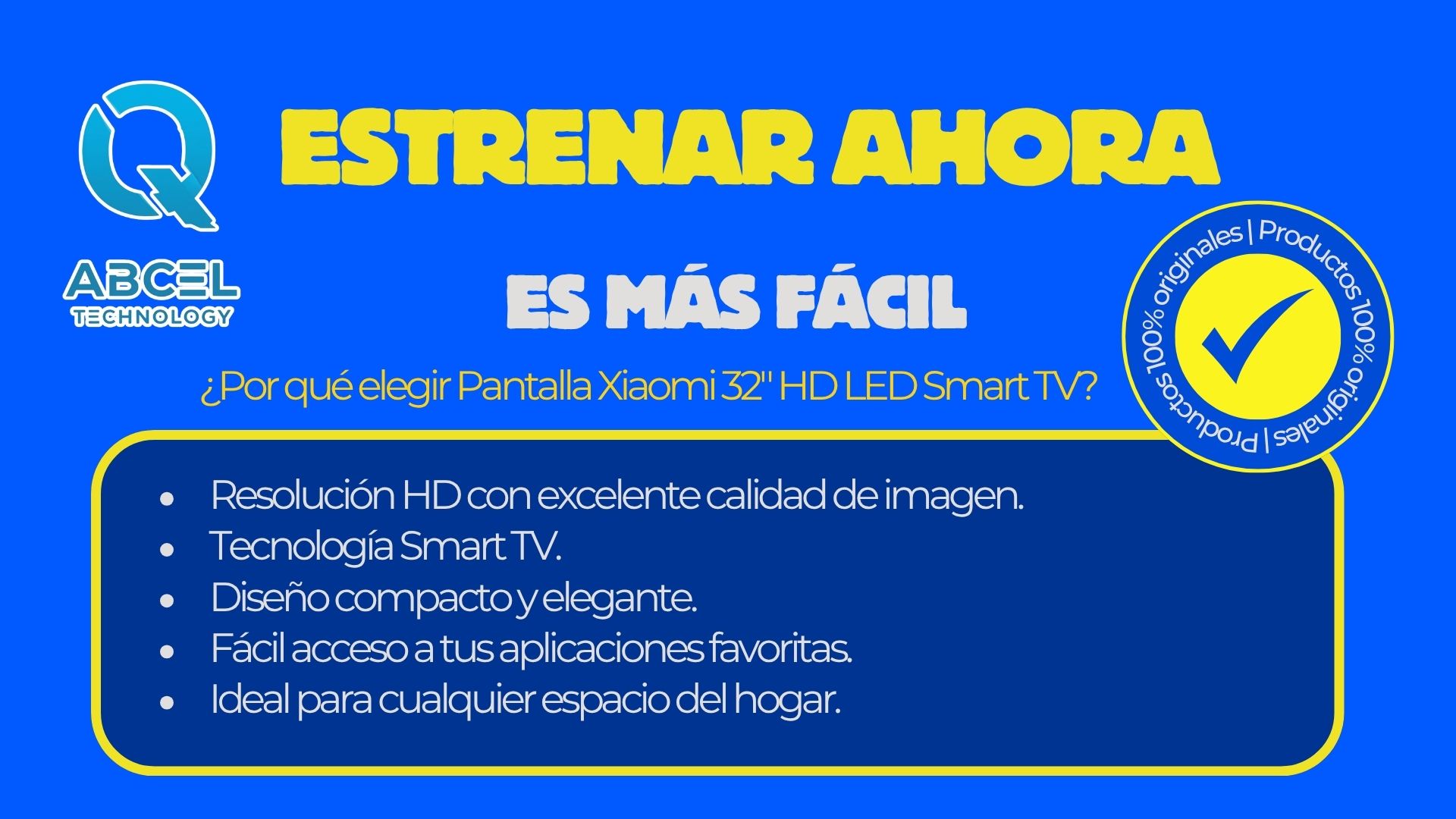 pantalla xiaomi 32 hd led smart tv