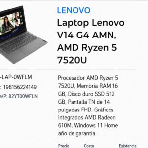 Laptop Lenovo V14 G4 AMN